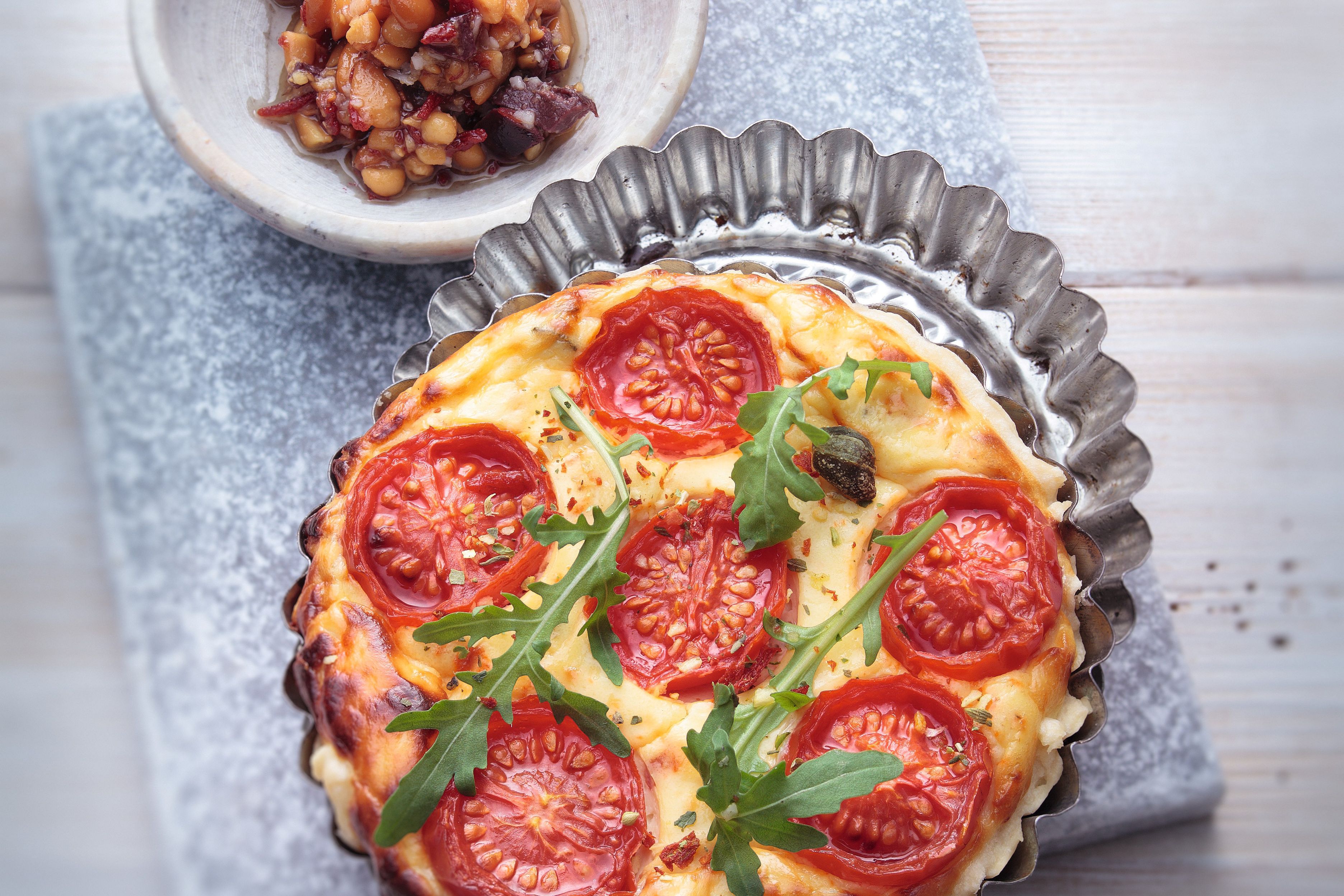 Mediterrane Tomaten-Ricotta-Tarte