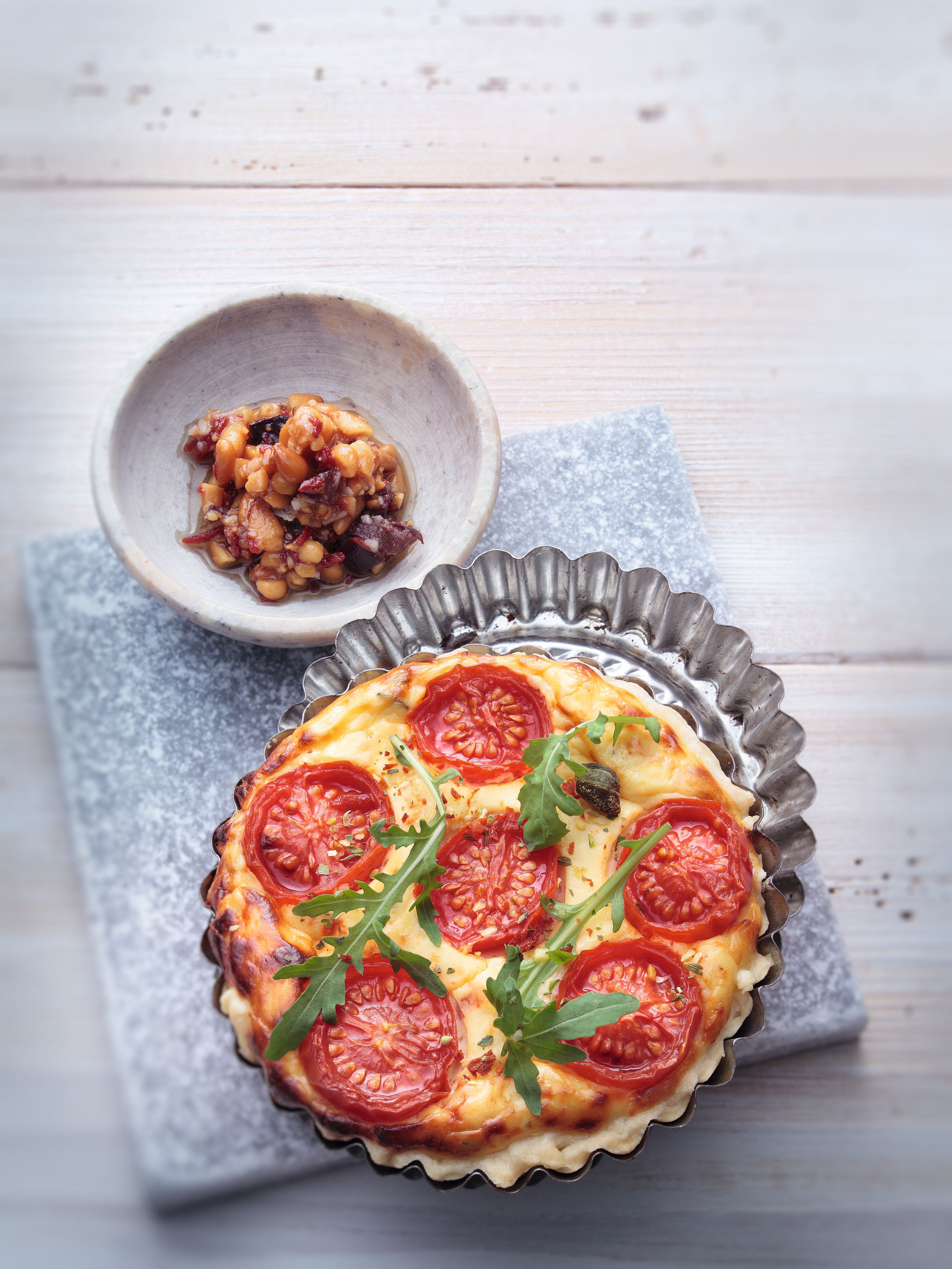 Mediterrane Tomaten-Ricotta-Tarte