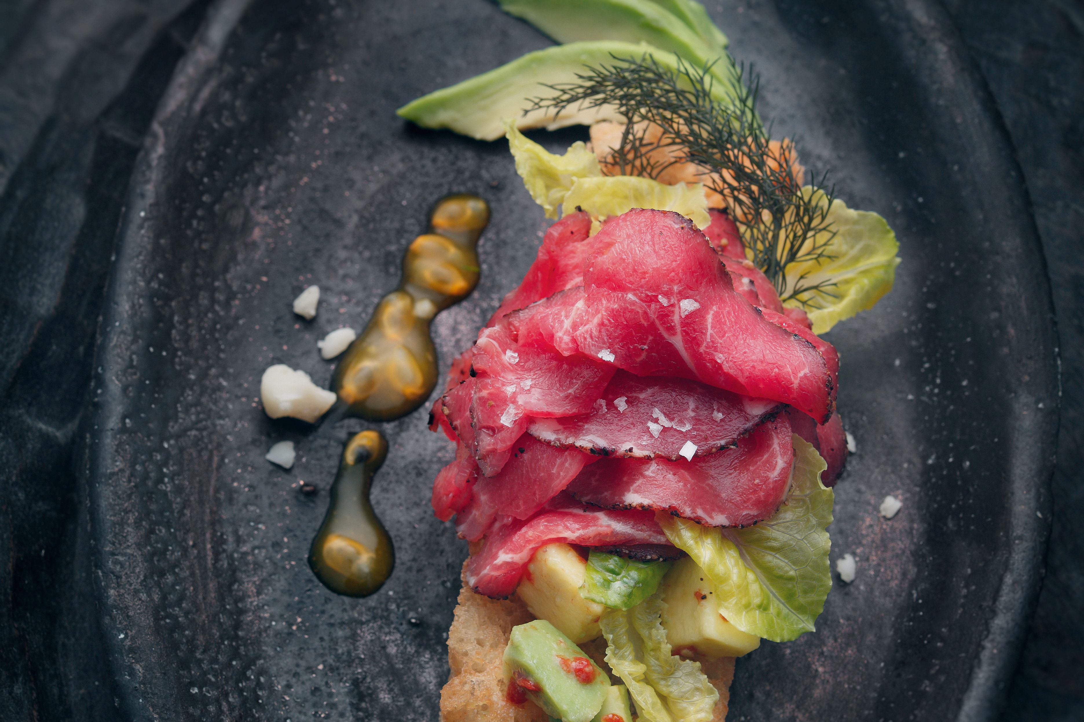 Rindercarpaccio mit Langpfeffer