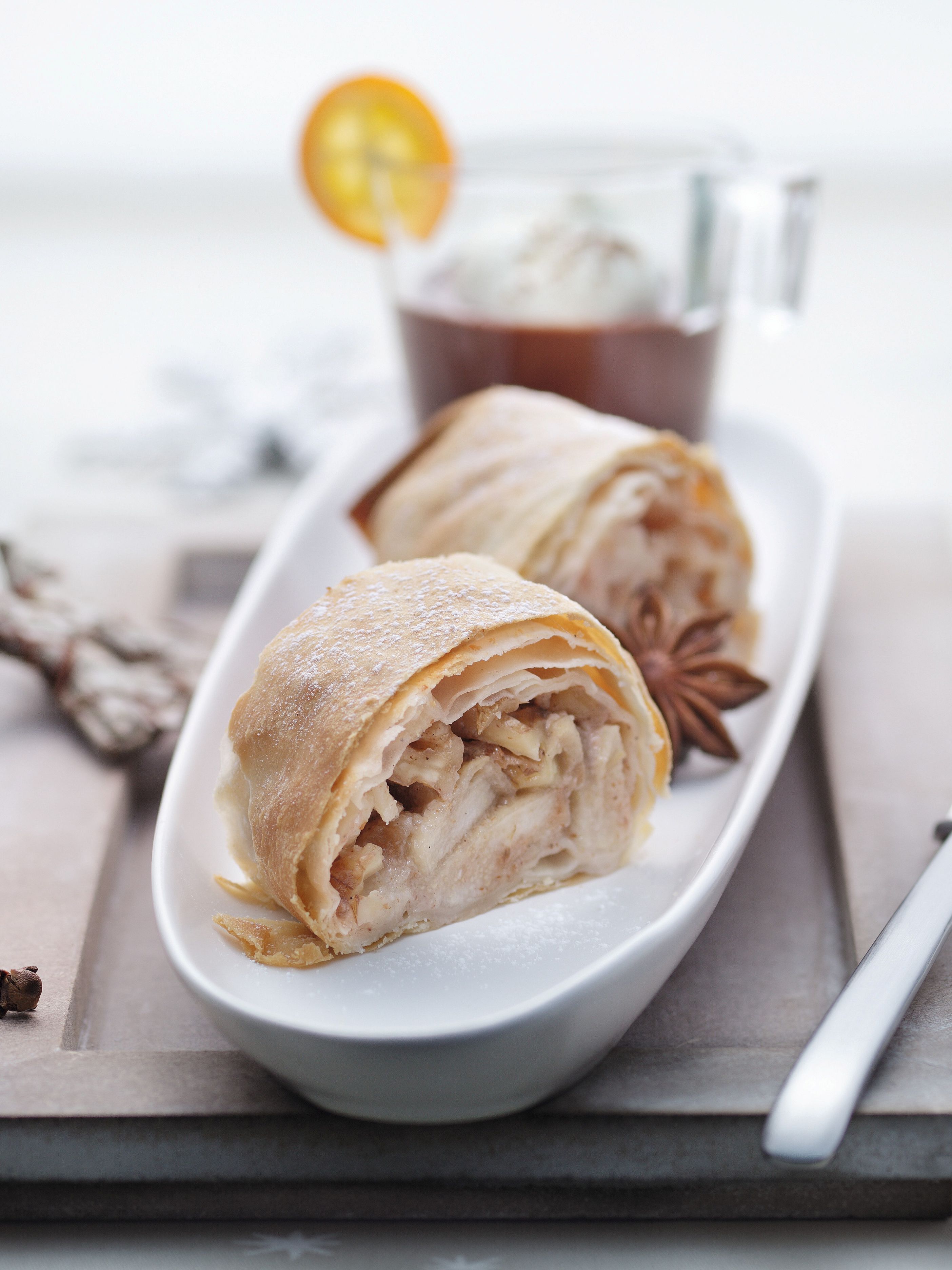 Birnen-Walnuss-Strudel