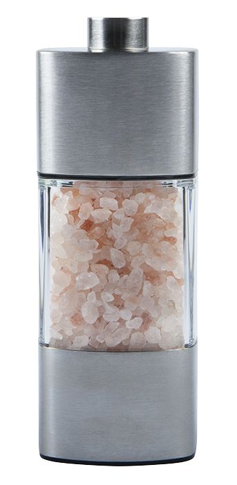 Pink salt mill, with ceramic grinder **