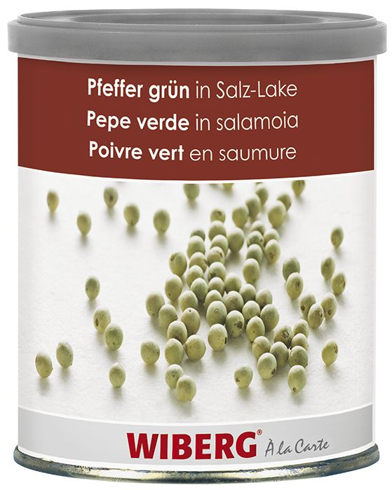 Pepper green, whole, in brine