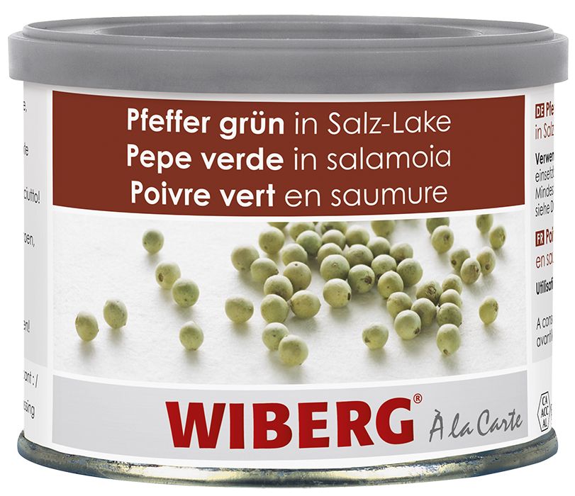 Pepper green, whole, in brine