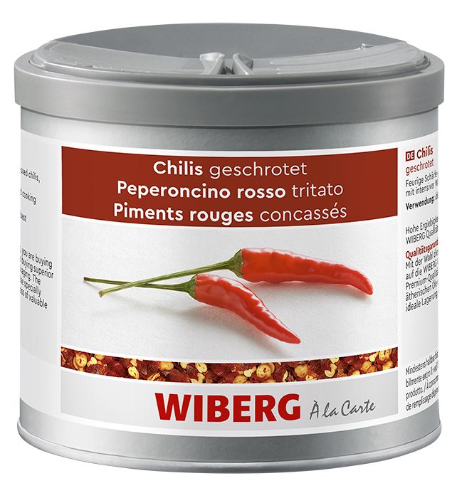 Chilis, geschrotet